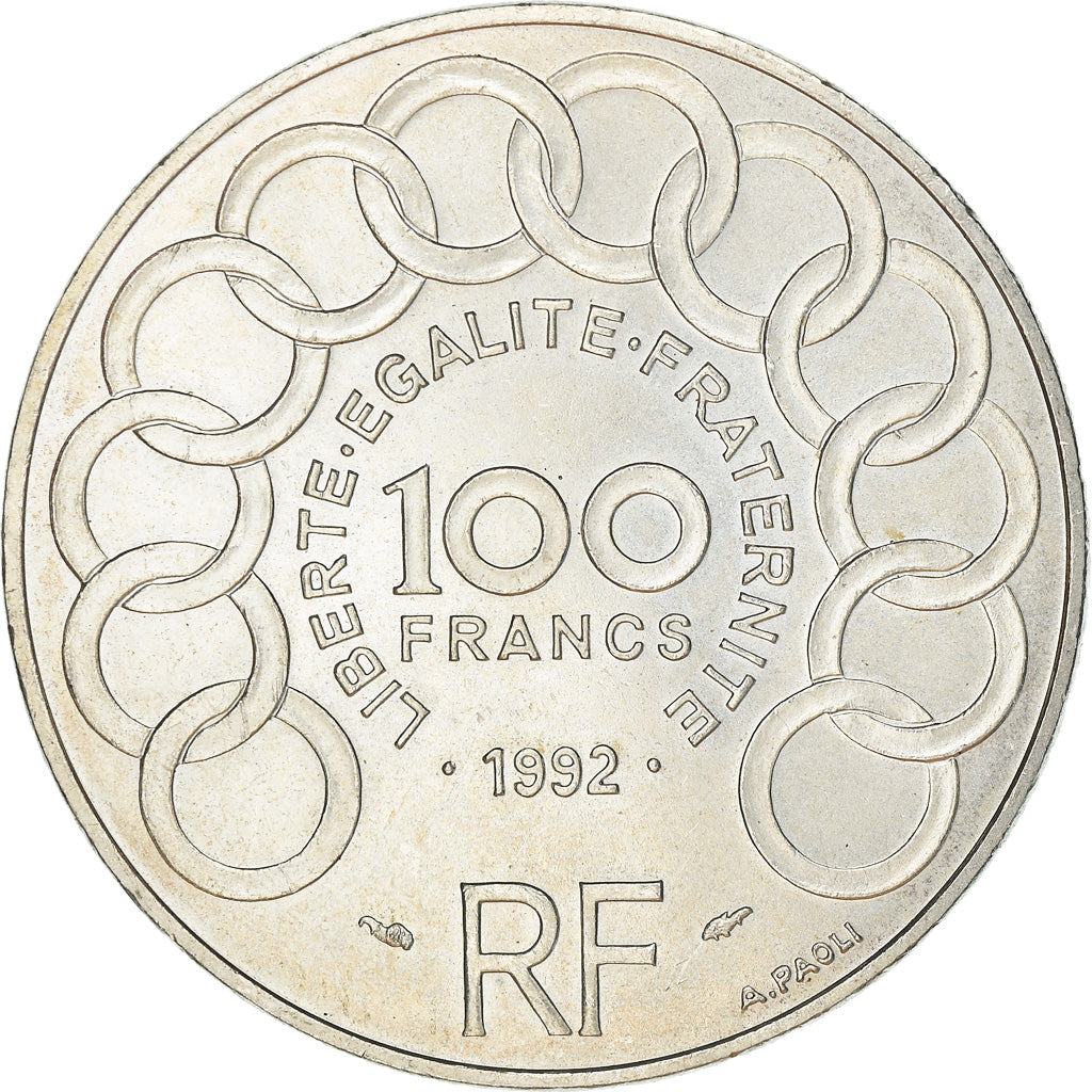 Monnaie, France, Jean Monnet, 100 Francs, 1992, Paris, SUP+, Argent
