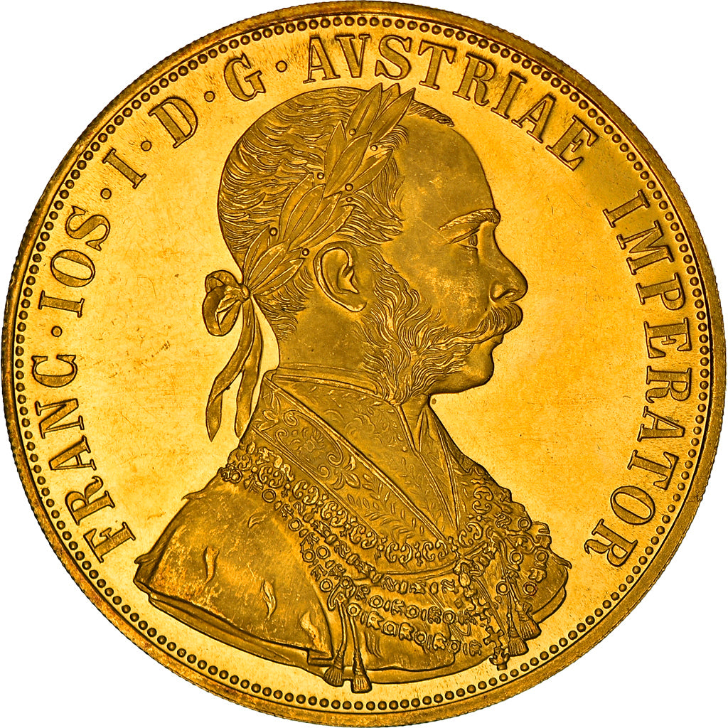 Moneta, Austria, Franz Joseph I, 4 Ducat, 1915, SPL, Oro, KM:2276