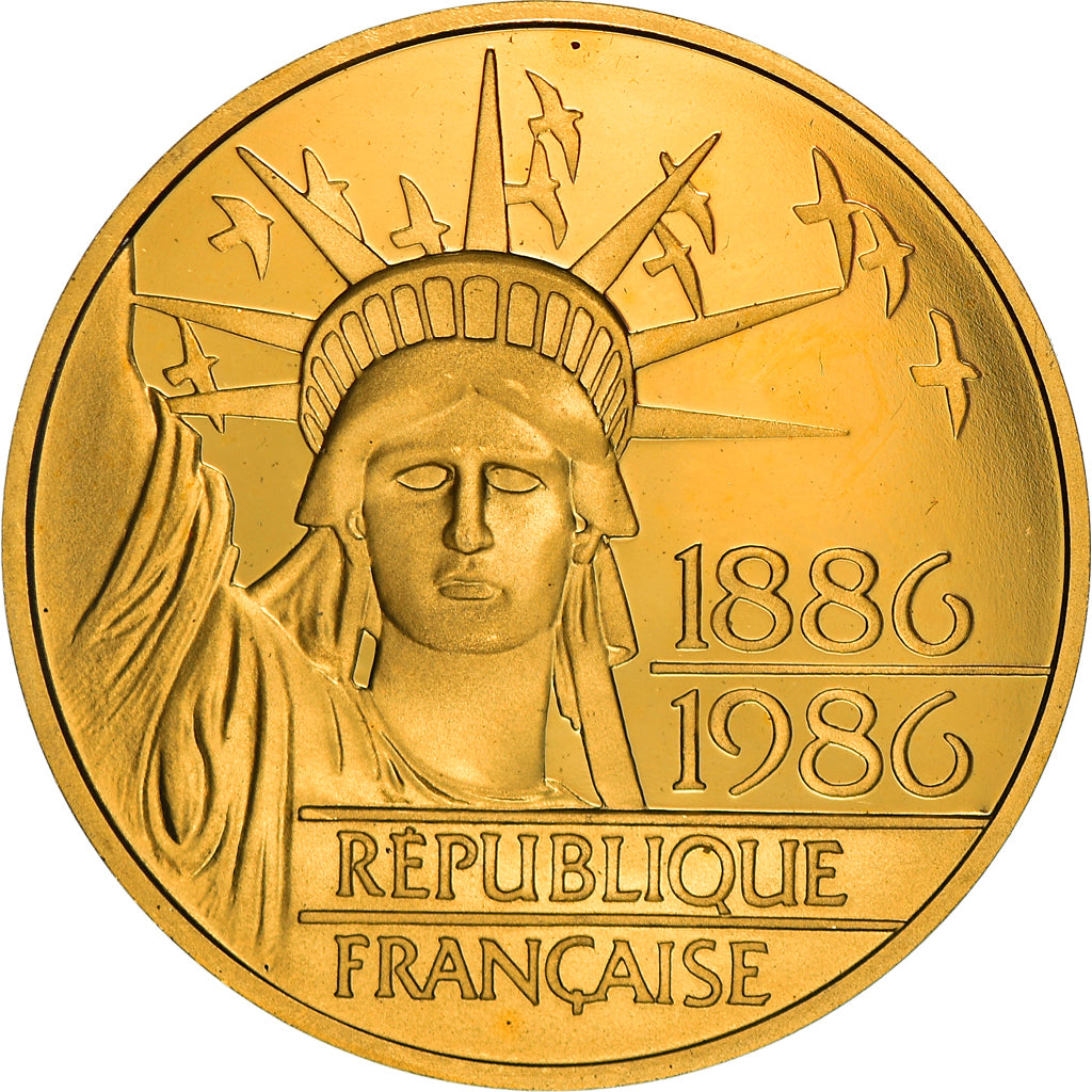 Coin, France, 100 Francs, 1986, MS(65-70), Gold, KM:960b, Gadoury:901