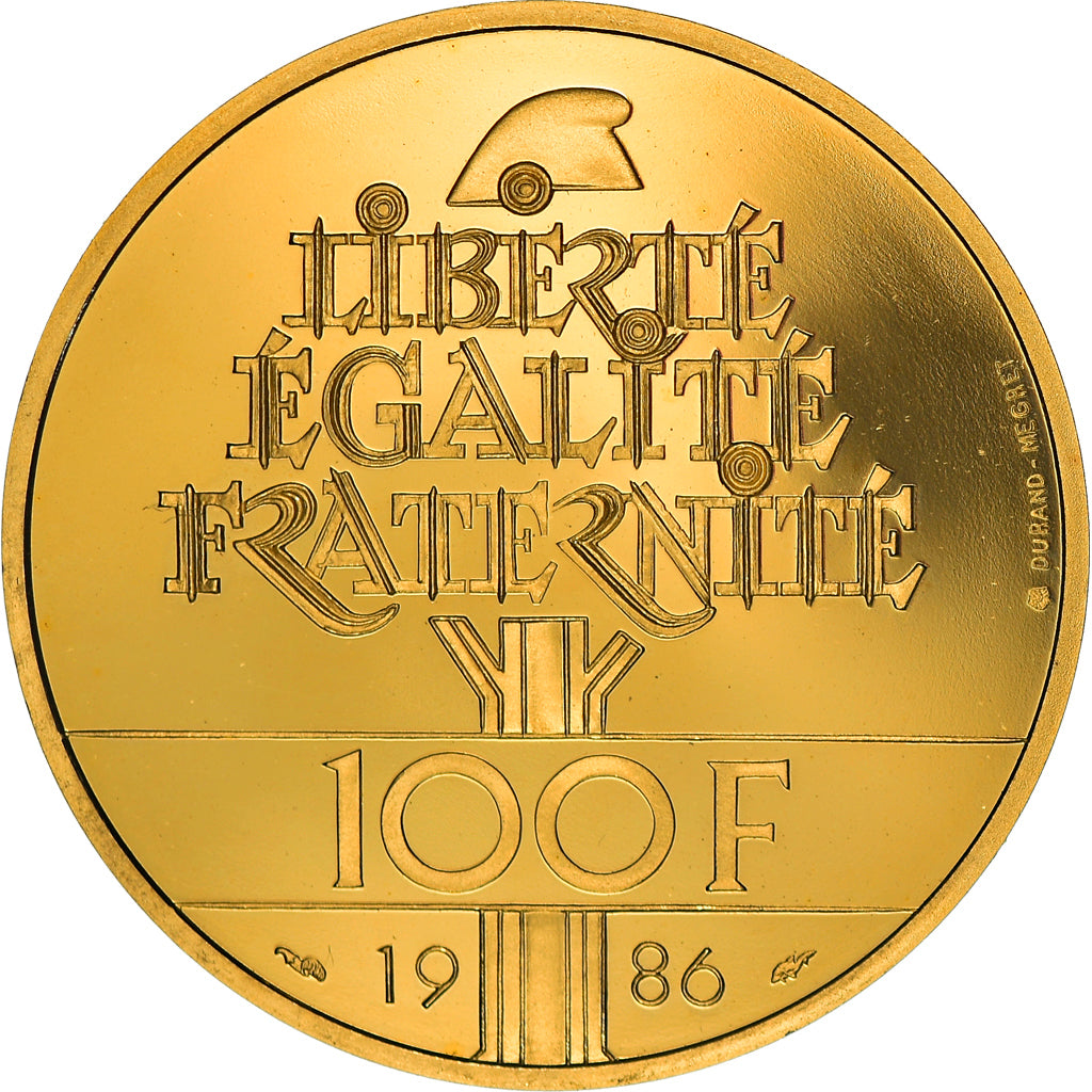 Coin, France, 100 Francs, 1986, MS(65-70), Gold, KM:960b, Gadoury:901