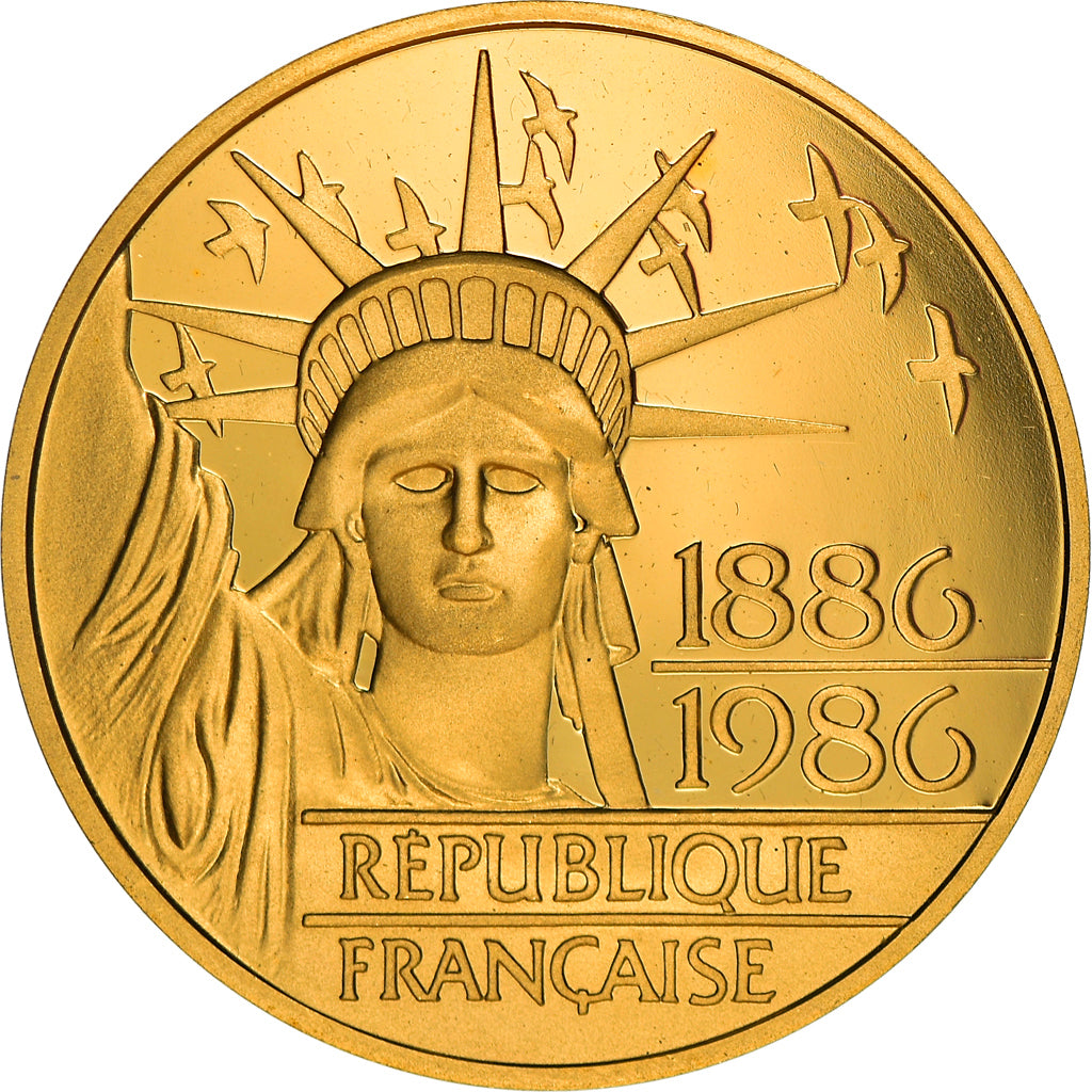 Moneta, Francia, 100 Francs, 1986, FDC, Oro, KM:960b, Gadoury:901