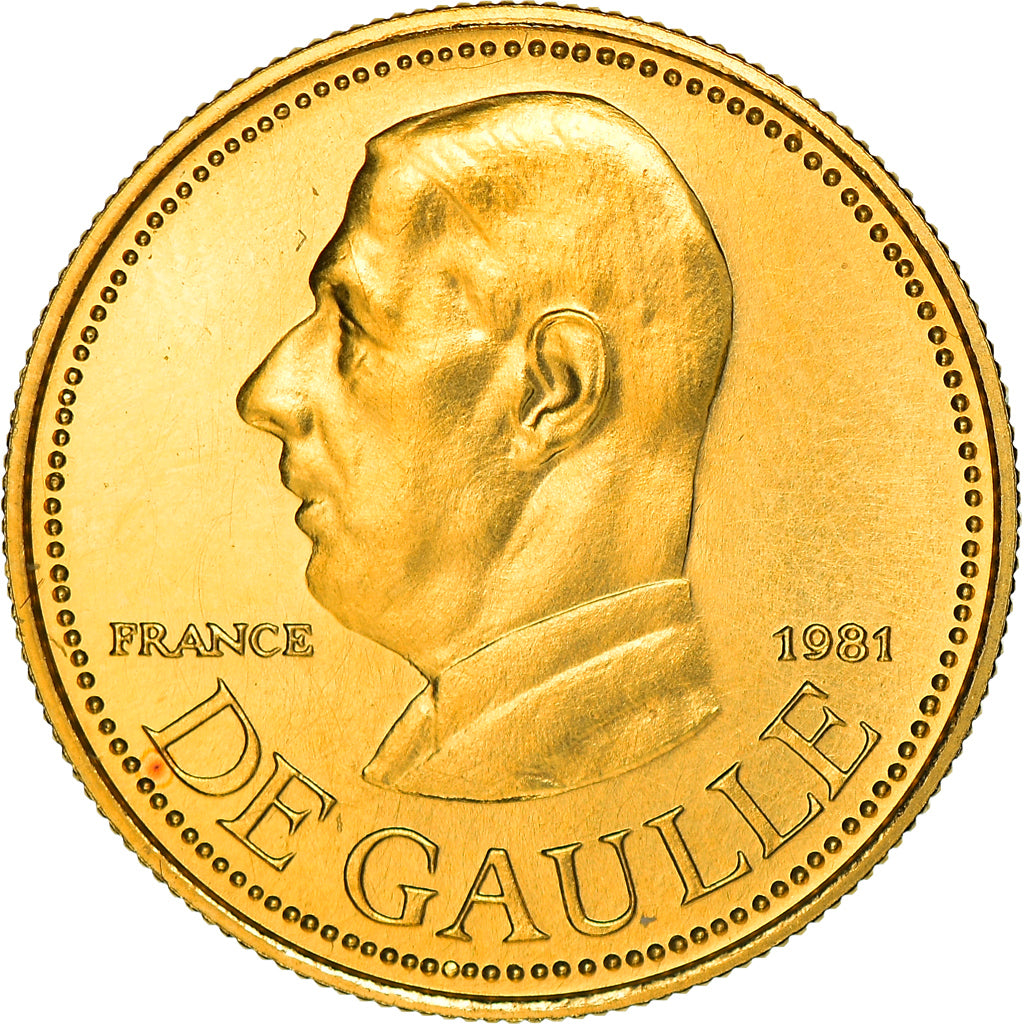 France, Medal, French Fifth Republic, 1981, MS(64), Gold