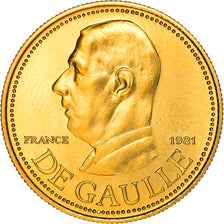 France, Médaille, French Fifth Republic, 1981, SPL+, Or