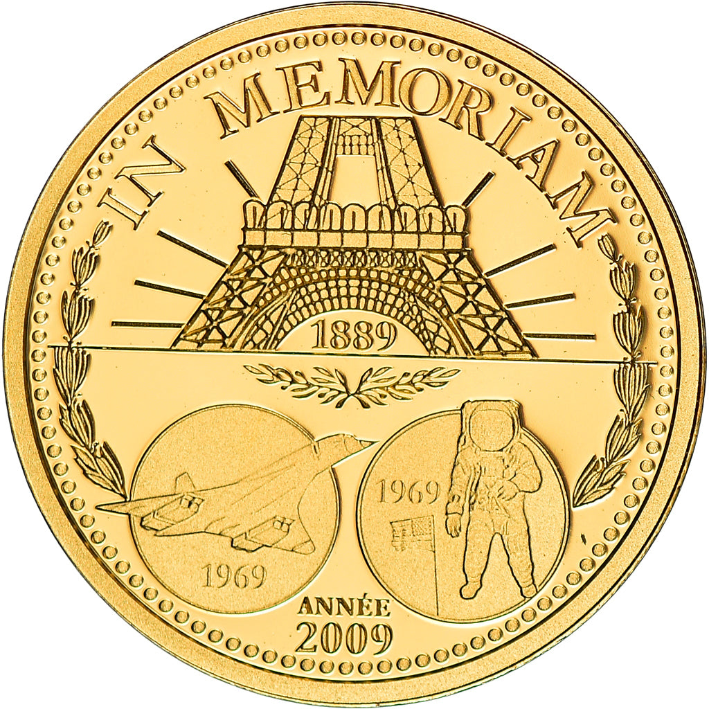 France, Medal, Semeuse, La Pièce de l'Année, 2009, MS(65-70), Gold