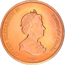 Coin, Tristan Da Cunha, Elizabeth II, 2 Pence, 2008, Franklin Mint, MS(63)