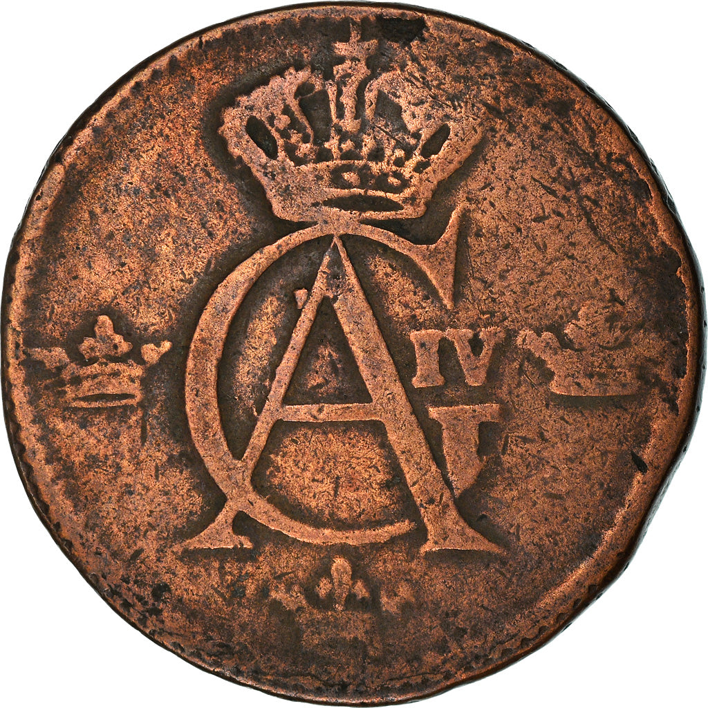 Coin, Sweden, Gustaf IV Adolf, 1/2 Skilling, 1807, VF(30-35), Copper, KM:565