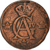 Coin, Sweden, Gustaf IV Adolf, 1/2 Skilling, 1807, VF(30-35), Copper, KM:565