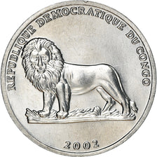 Münze, CONGO, DEMOCRATIC REPUBLIC, 25 Centimes, 2002, UNZ+, Aluminium, KM:76