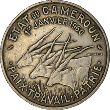 Coin, Cameroon, 50 Francs, 1960, Paris, EF(40-45), Copper-nickel, KM:13