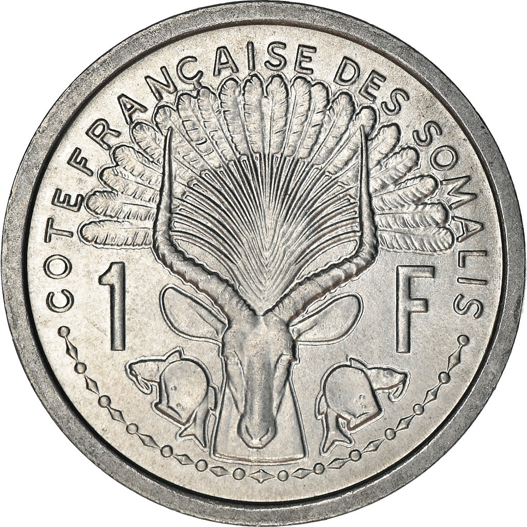 Coin, French Somaliland, Franc, 1959, Paris, MS(63), Aluminum, KM:8