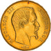 Moneda, Francia, Napoleon III, Napoléon III, 50 Francs, 1857, Paris, MBC, Oro
