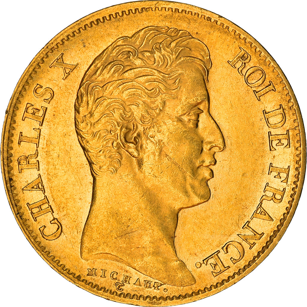 Moneda, Francia, Charles X, 40 Francs, 1830, Paris, EBC, Oro, KM:721.1