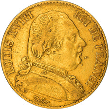 Münze, Frankreich, Louis XVIII, Louis XVIII, 20 Francs, 1814, Paris, SS, Gold