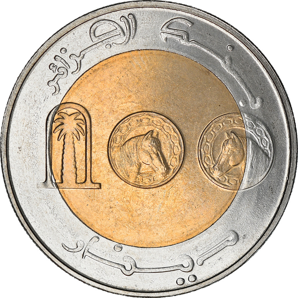 Münze, Algeria, 100 Dinars, 2002, Algiers, UNZ, Bi-Metallic, KM:137