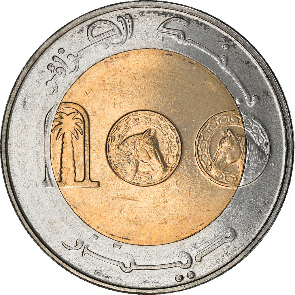 Münze, Algeria, 100 Dinars, 2002, Algiers, UNZ, Bi-Metallic, KM:137