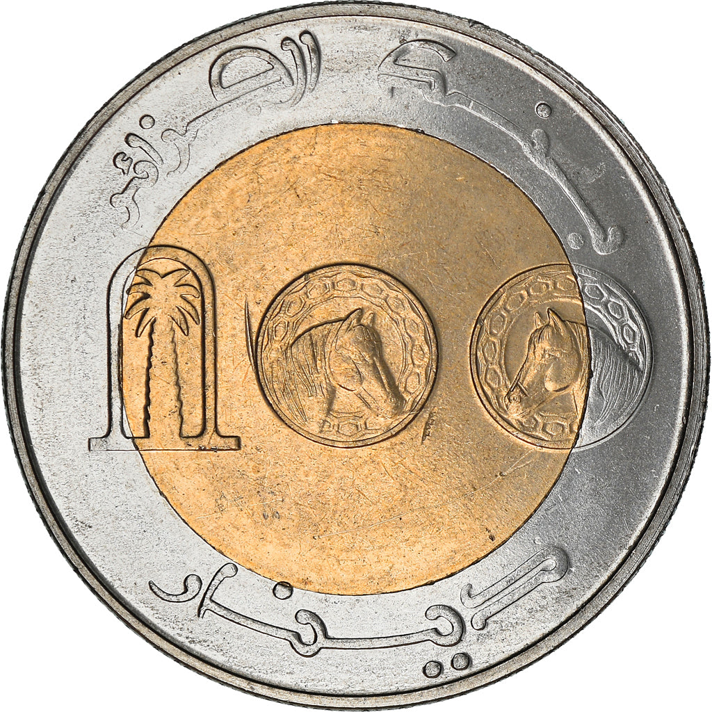 Münze, Algeria, 100 Dinars, 2002, Algiers, UNZ, Bi-Metallic, KM:137