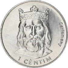 Coin, Andorra, Centim, 2002, Charlemagne, MS(63), Aluminum, KM:176