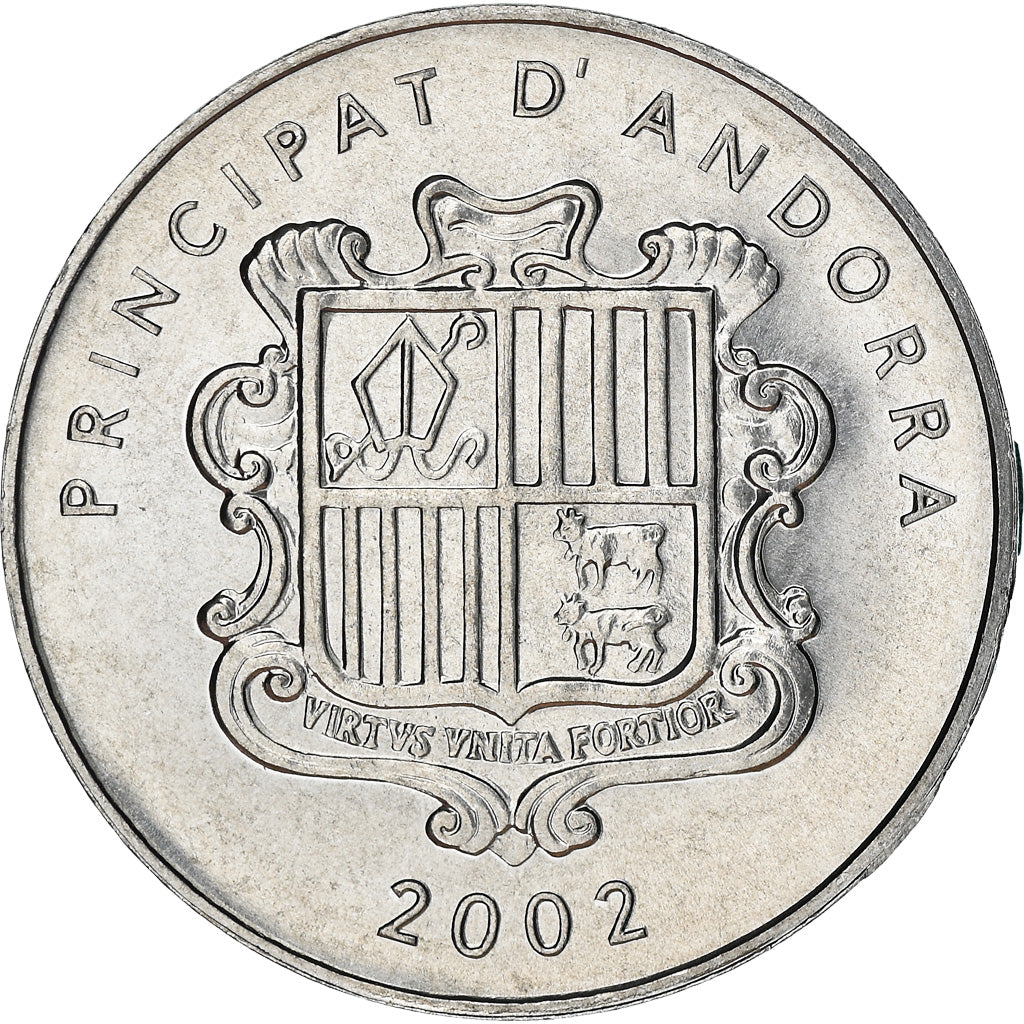 Moneta, Andorra, Centim, 2002, Charlemagne, SPL, Alluminio, KM:176
