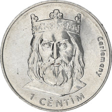 Coin, Andorra, Centim, 2002, Charlemagne, MS(64), Aluminum, KM:176