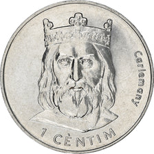 Coin, Andorra, Centim, 2002, Charlemagne, MS(64), Aluminum, KM:176
