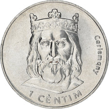 Coin, Andorra, Centim, 2002, Charlemagne, MS(64), Aluminum, KM:176