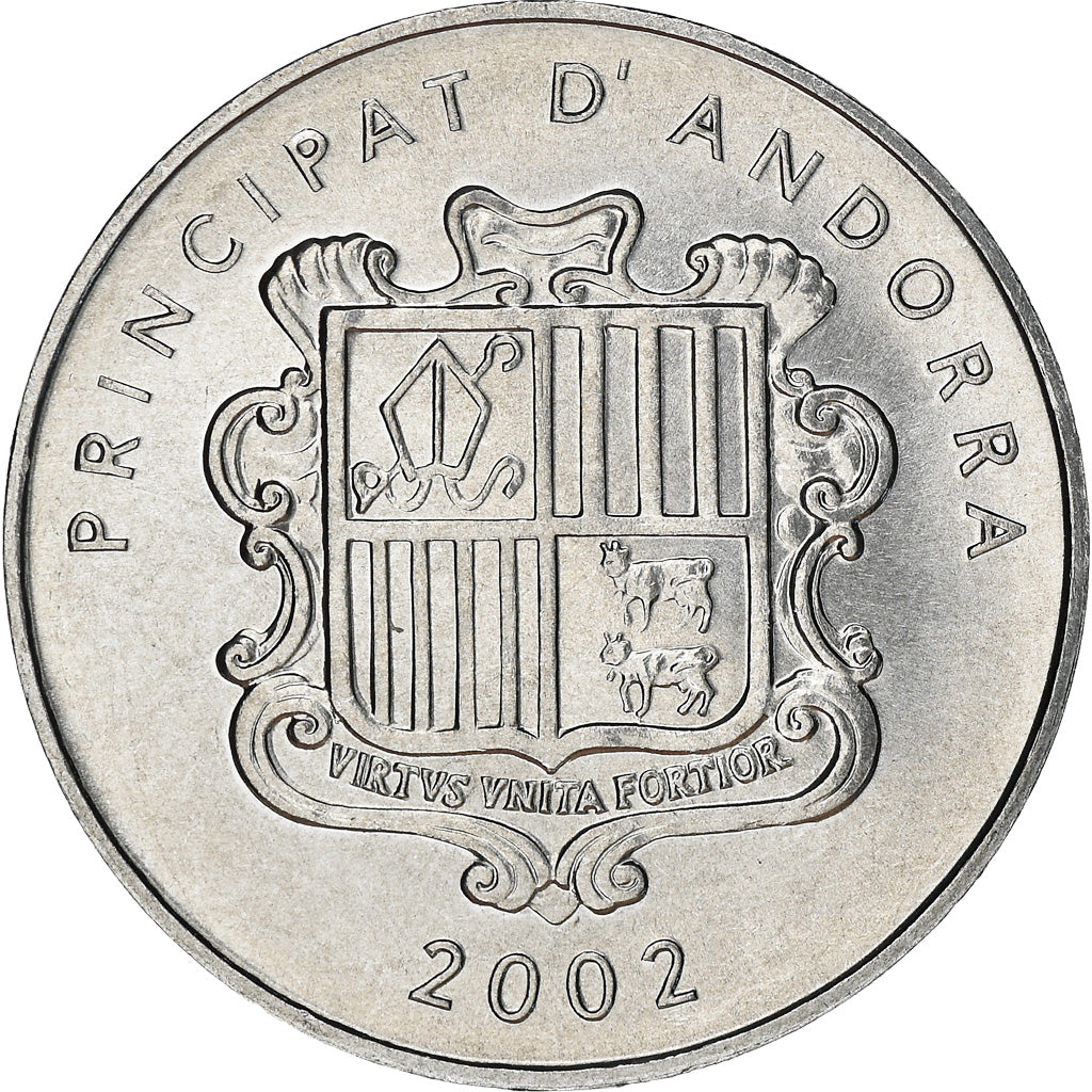 Monnaie, Andorra, Centim, 2002, Agnus Dei, SPL+, Aluminium, KM:178