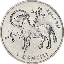 Moeda, Andorra, Centim, 2002, Agnus Dei, MS(63), Alumínio, KM:178