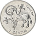 Moeda, Andorra, Centim, 2002, Agnus Dei, MS(63), Alumínio, KM:178