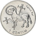 Moneda, Andorra, Centim, 2002, Agnus Dei, SC, Aluminio, KM:178