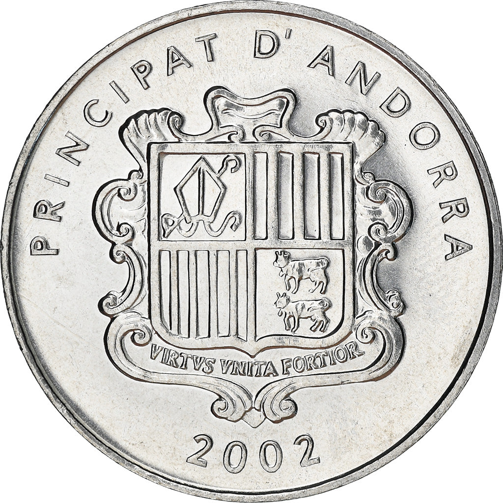Monnaie, Andorra, Centim, 2002, Isard, SPL, Aluminium, KM:177