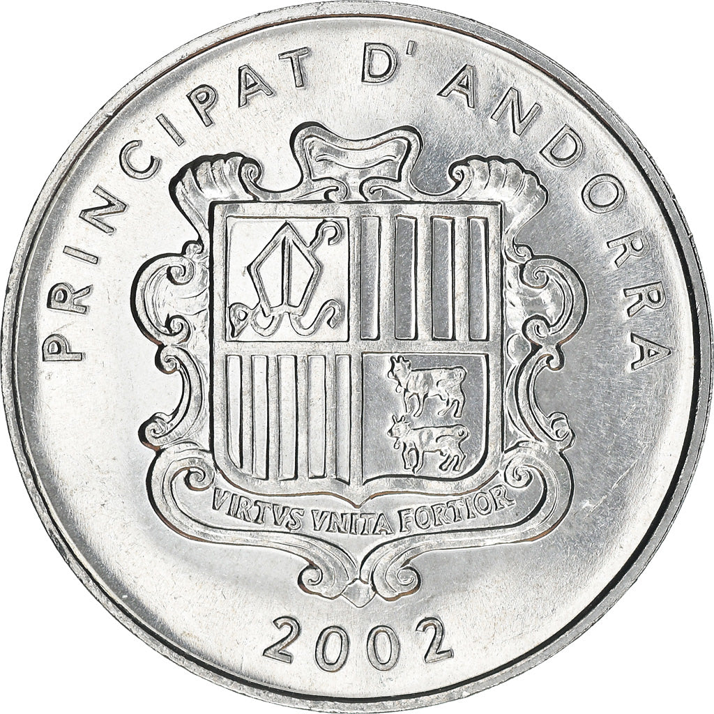 Monnaie, Andorra, Centim, 2002, Isard, SPL+, Aluminium, KM:177