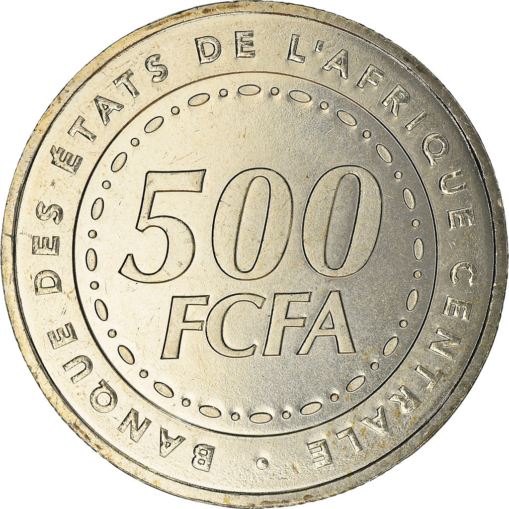 Coin, Central African States, 500 Francs, 2006, Paris, MS(65-70), Copper-nickel
