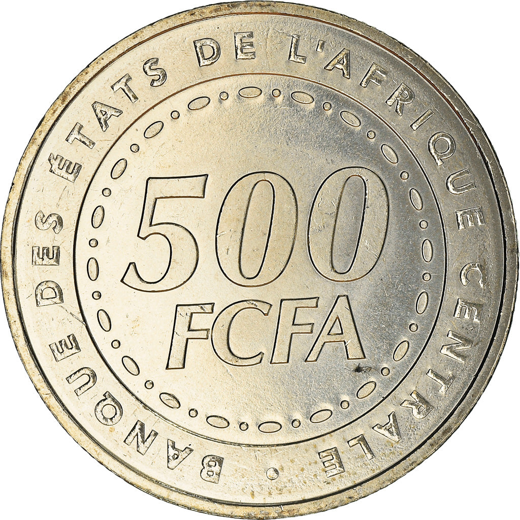 Coin, Central African States, 500 Francs, 2006, Paris, MS(65-70), Copper-nickel