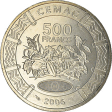Coin, Central African States, 500 Francs, 2006, Paris, MS(65-70), Copper-nickel
