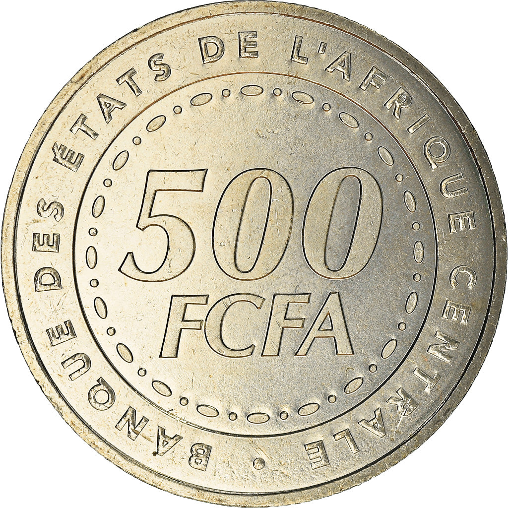 Coin, Central African States, 500 Francs, 2006, Paris, MS(65-70), Copper-nickel