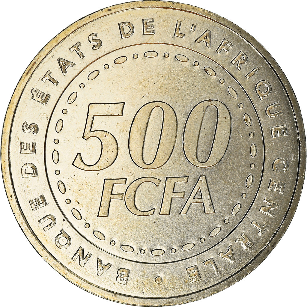 Coin, Central African States, 500 Francs, 2006, Paris, MS(65-70), Copper-nickel