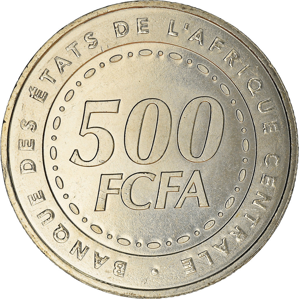 Coin, Central African States, 500 Francs, 2006, Paris, MS(65-70), Copper-nickel