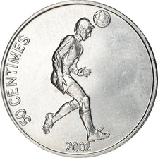 Coin, CONGO, DEMOCRATIC REPUBLIC, 50 Centimes, 2002, MS(63), Aluminum, KM:75