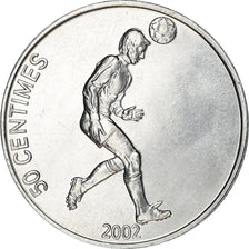Coin, CONGO, DEMOCRATIC REPUBLIC, 50 Centimes, 2002, MS(63), Aluminum, KM:75