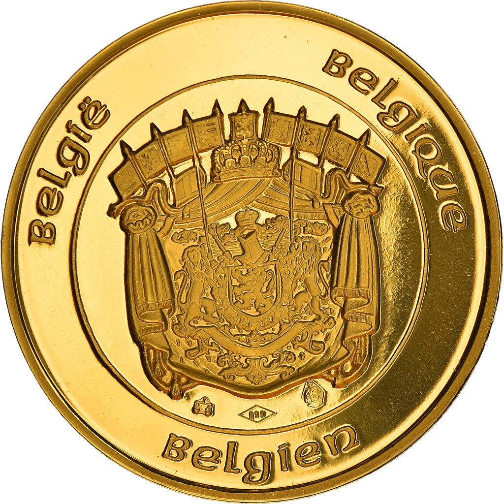 Belgique, Médaille, Baudouin roi des Belges, 1993, FDC, Or