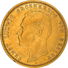 Monnaie, Etats allemands, HESSE-DARMSTADT, Ernst Ludwig, 20 Mark, 1901, Berlin