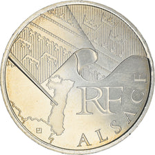 France, 10 Euro, Alsace, 2010, Paris, MS(64), Silver, KM:1652