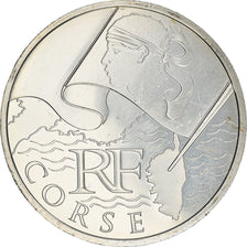 France, 10 Euro, Corse, 2010, Paris, MS(65-70), Silver, KM:1658
