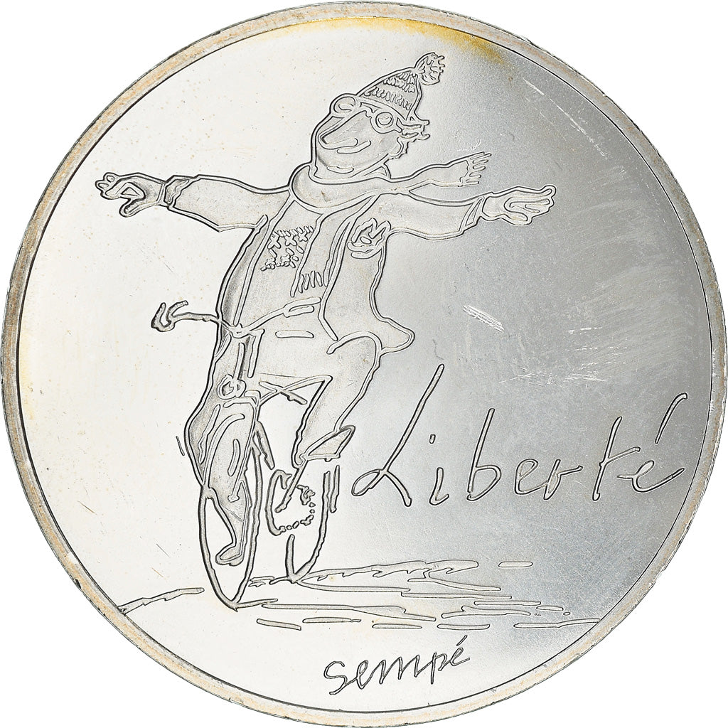 France, 10 Euro, Liberté, 2014, Sempé, MS(63), Silver, Gadoury:EU718