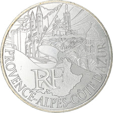 France, 10 Euro, Provence-Alpes-Cote d'Azur, 2011, Paris, MS(65-70), Silver