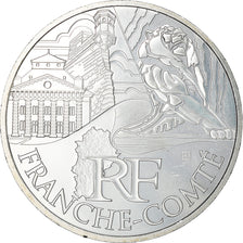France, 10 Euro, Franche-Comté, 2011, Paris, MS(63), Silver, KM:1735