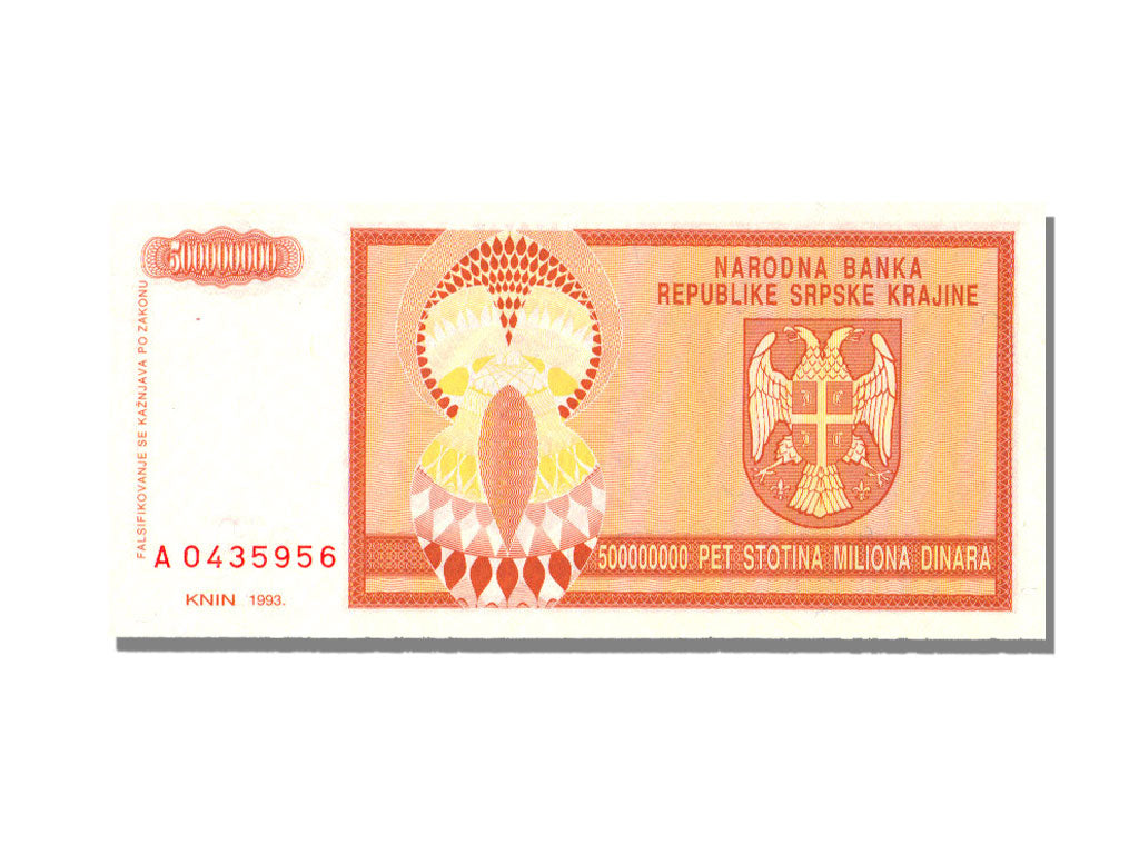 Croatia, 500 Million Dinara, 1993, KM #R16a, UNC(65-70)