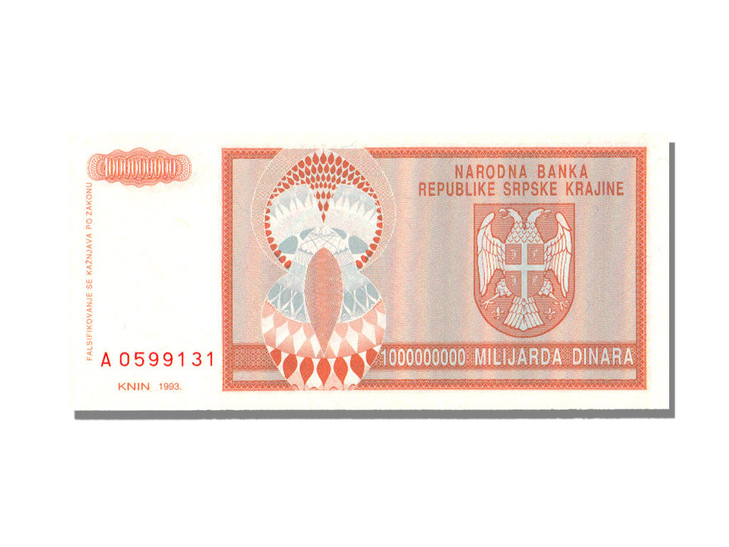 Croatia, 1 Milliard Dinara, 1993, KM #R17a, UNC(65-70)
