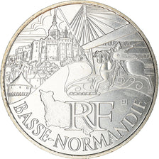 France, 10 Euro, Basse Normandie, 2011, Paris, MS(64), Silver, KM:1729