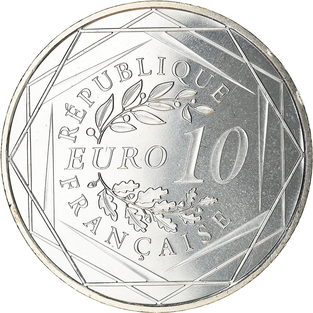 France, 10 Euro, Hercule, 2012, Paris, MS(65-70), Silver, Gadoury:EU 516